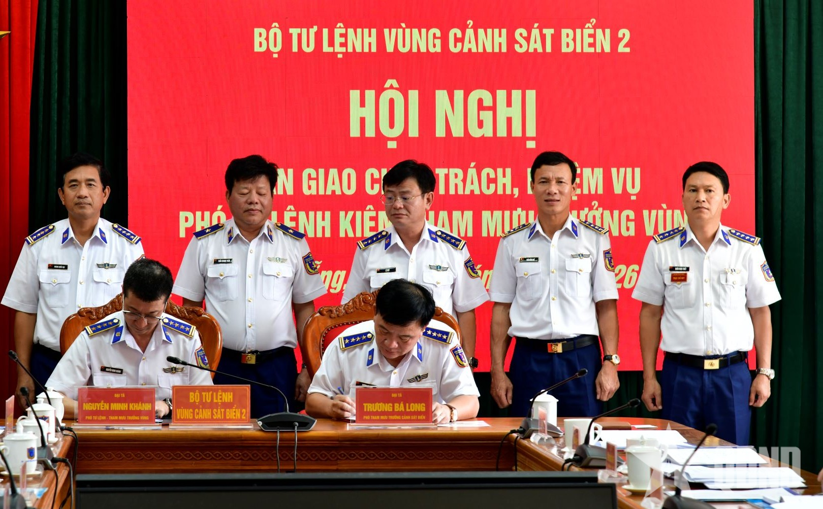 Bàn giao chức trách, nhiệm vụ Phó tư lệnh, Tham mưu trưởng Vùng Cảnh sát biển 2